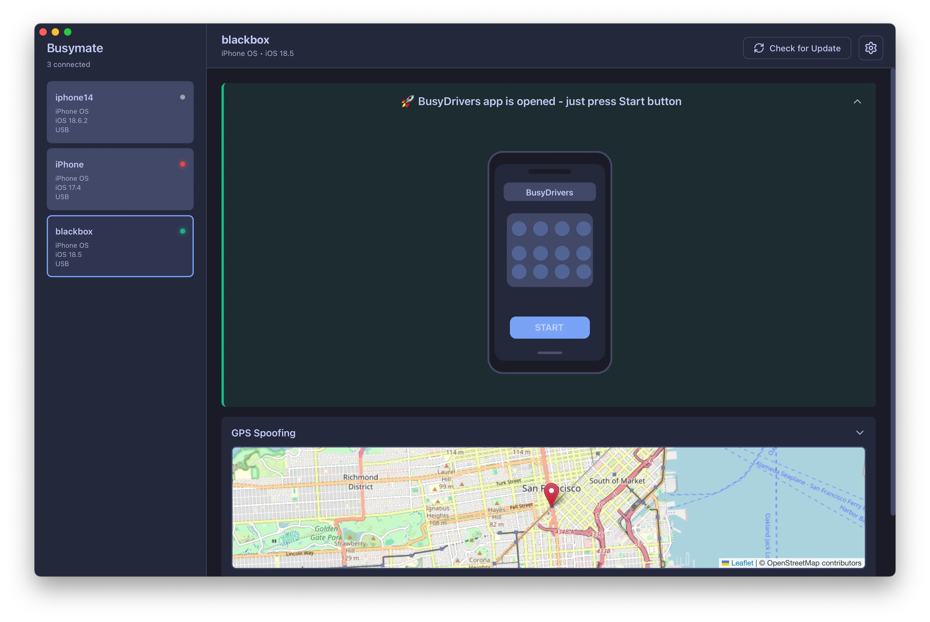 Multi-device control dashboard